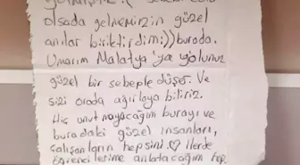 Depremzedelerin KYK yurtlarından ayrılmadan önce bıraktığı not duygulandırdı