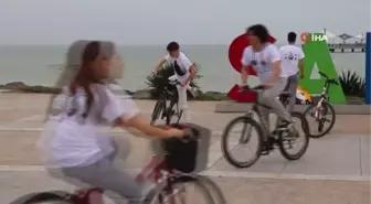 Erasmus projesi kapsamında Romanyalı ve Türk öğrenciler dünya mirası için pedal çevirdi