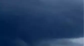 Manavgat'ta denizde çıkan hortum cep telefonu kamerasıyla görüntülendi