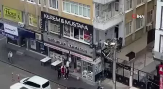 Çıkan kavgada bacağından yaralan şahıs elinde tabancasıyla böyle bekledi