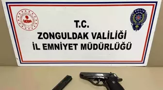 Polisin huzur denetiminde silahla yakalandı