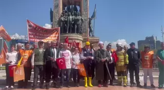 HAK-SEN, 1 Mayıs'ı Taksim'de kutladı