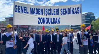 Zonguldak'ta 1 Mayıs Emek ve Dayanışma Günü kutlamaları gerçekleştirildi