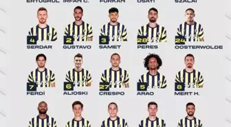 Fenerbahçe'nin, Sivasspor maçı kamp kadrosu belli oldu