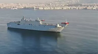 TCG Anadolu ikinci durağı İzmir'e demir attı! Saat 12.00'de vatandaşların ziyaretine açılacak