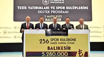 Balıkesirli amatör spor kulüplerine büyük maddi destek