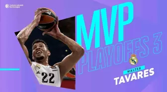 THY Euroleague play-off 3. maçlarının MVP'si Real Madrid'in Walter Tavares oldu