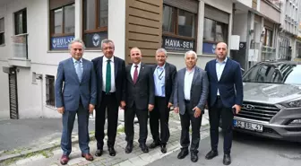 CHP Grup Başkanvekili Engin Altay, Havayolu Çalışanları Sendikası'nı ziyaret etti