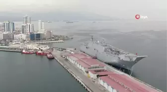 Milli gurur TCG Anadolu'ya İzmir'de 2 günde 20 bini aşkın ziyaretçi