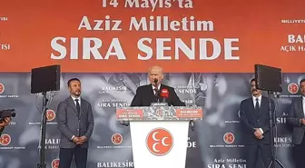 MHP lideri Bahçeli, Balıkesir'de vatandaşlara hitap etti