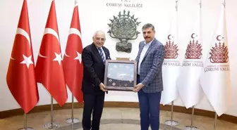 TFF Başkanı Mehmet Büyükekşi Çorum'da ziyaretlerde bulundu