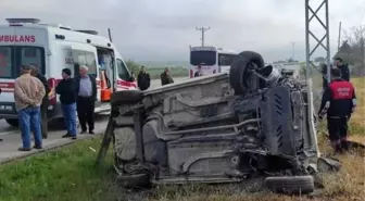 Burdur'da otomobil takla attı, sürücü hayatını kaybetti