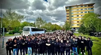 Eskişehirspor taraftarları, 300 kişiyle deplasman yolunda