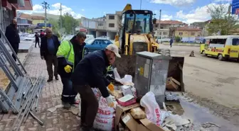 Gölbaşı'nda hafriyat kaldırma çalışmaları devam ediyor