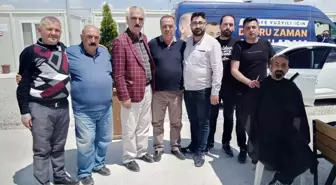 Kayserili berberlerden afet bölgesinde anlamlı hizmet