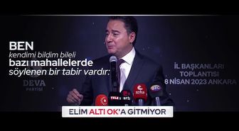 DEVA Partisi Lideri Ali Babacan: 'Elim AK Parti'ye Gitmiyor'
