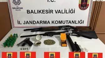 Balıkesir'de silah ve uyuşturucu operasyonu