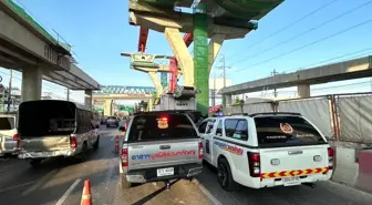 İnşaatı devam eden otoyolda beton levha düştü: 1 ölü