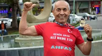 Türkiye'nin 'Demir adamı' 74 yaşındaki milli sporcu Ali Bıdı'ya özel ödül