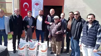 Çavdarhisar'da 356 çiftçiye 24 ton nohut tohumu desteği