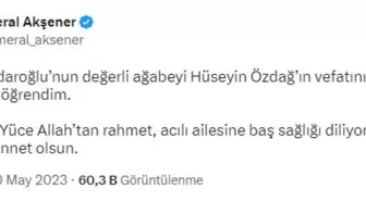 Meral Akşener, Hüseyin Özdağ'ın vefatı için başsağlığı mesajı yayınladı