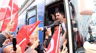 Bakan Kurum: Milletimizin işçi kardeşlerimizin huzurunu bozanların önünü biz kestik