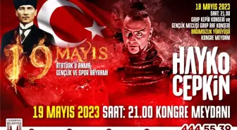 Lüleburgaz'da 19 Mayıs coşkusu Hayko Cepkin konseriyle kutlanacak