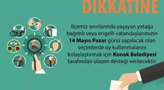 Konak Belediyesi, Engelli Seçmenlere Ücretsiz Ulaşım Desteği Sağlayacak