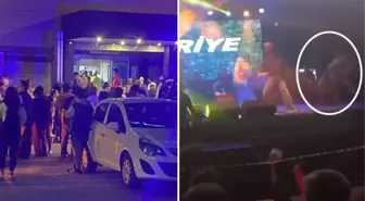 Konserde sahneden düşen Kibariye apar topar hastaneye kaldırıldı