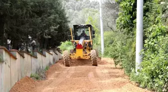 Tirilye mezarlık yolunda çalışmalar başladı