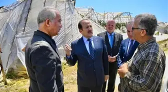 Mersin Valisi Anamur'da incelemelerde bulundu