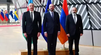 Aliyev, Michel ve Paşinyan'dan Brüksel'de üçlü zirve