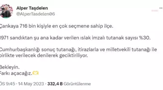 Alper Taşdelen: 'Cumhurbaşkanlığı Sonuç Tutanağı, İtirazlarla ve Milletvekili Tutanağıyla Birlikte Verilecek Denilerek Geciktiriliyor.