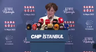 Canan Kaftancıoğlu: 'İstanbul'da Açılan Yüzde 40 Sandık Sonuçlarına Göre Kılıçdaroğlu'nun Oyu Yüzde 51'