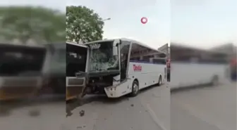 Bursa'da servis otobüsü ile halk otobüsü çapıştı: 2 yaralı