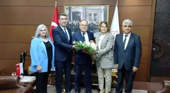 Zonguldak SGK İl Müdürü ve çalışanları Vali Tutulmazı ziyaret etti