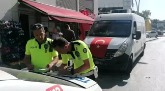 Plakasız araç kullanan sürücüye ceza yazıldı