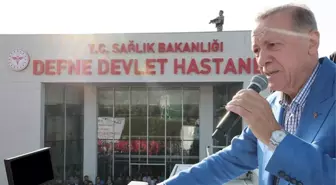 Defne Devlet Hastanesi, Cumhurbaşkanı Erdoğan'ın katılımıyla açıldı: Bir fotoğraf karesi üzerinden kem söz söyleyenleri mahcup ettik