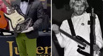 Kurt Cobain'in parçaladığı gitar yaklaşık 600 bin dolara alıcı buldu