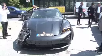 Sarıyer'de 8 milyon TL'lik lüks araç kazaya karıştı: 1 yaralı
