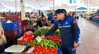 Ortaca zabıtasının etiket denetimleri sürüyor