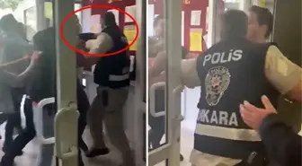 Ankara'da seçim güvenliği için bulunan polise yumruklu saldırı