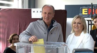 Muharrem İnce ve eşi Ankara'da oy kullandı