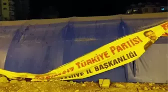 Osmaniye'de BTP'nin geçici il binasına saldırı