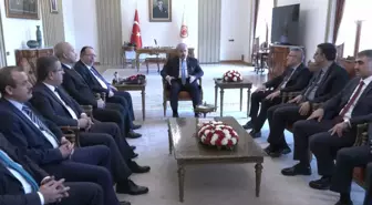 YSK Başkanı Ahmet Yener, Cumhurbaşkanı Erdoğan için hazırlanan mazbatayı TBMM Başkanı Şentop'a sundu