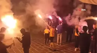 Galatasaray's Fenerbahçe victory celebration in Aksaray