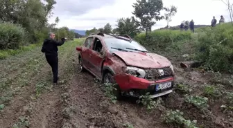 Bolu'da Cip Patates Tarlasına Uçtu: 2 Yaralı