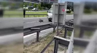 Basın Ekspres Yolu'nda Emniyet Kemeri Takmayan Sürücü Feci Kaza Yaptı