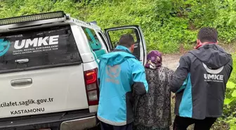 Kastamonu'da Şiddetli Yağış: 4'ü Diyaliz Hastası 6 Kişi Mahsur Kaldı
