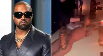 Yeni yaşını kutlayan Kanye West'in konukları partide çıplak kadın üzerinde sushi yedi